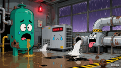 壓縮空氣系統雨季積水怎么辦？